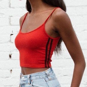 BRANDY MELVILLE RED SKYLAR TANK